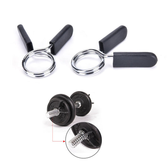 2Pcs 28mm Spring Barbell Gym Clip Weight Bar Dumbbell Lock Clamp Collar Clips gym equipment accessories Hole SIze