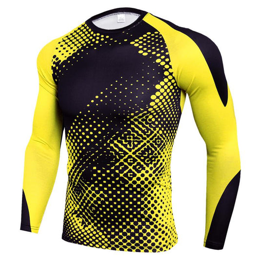 Long Sleeve Compression Shirt Men Quick Dry Gym T Shirt Fitness Sport Shirt Male Rashgard Gym Workout Traning Tights For Men